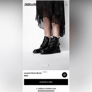 ICONIC Zadig & Voltaire Laureen Roma Boots size 40